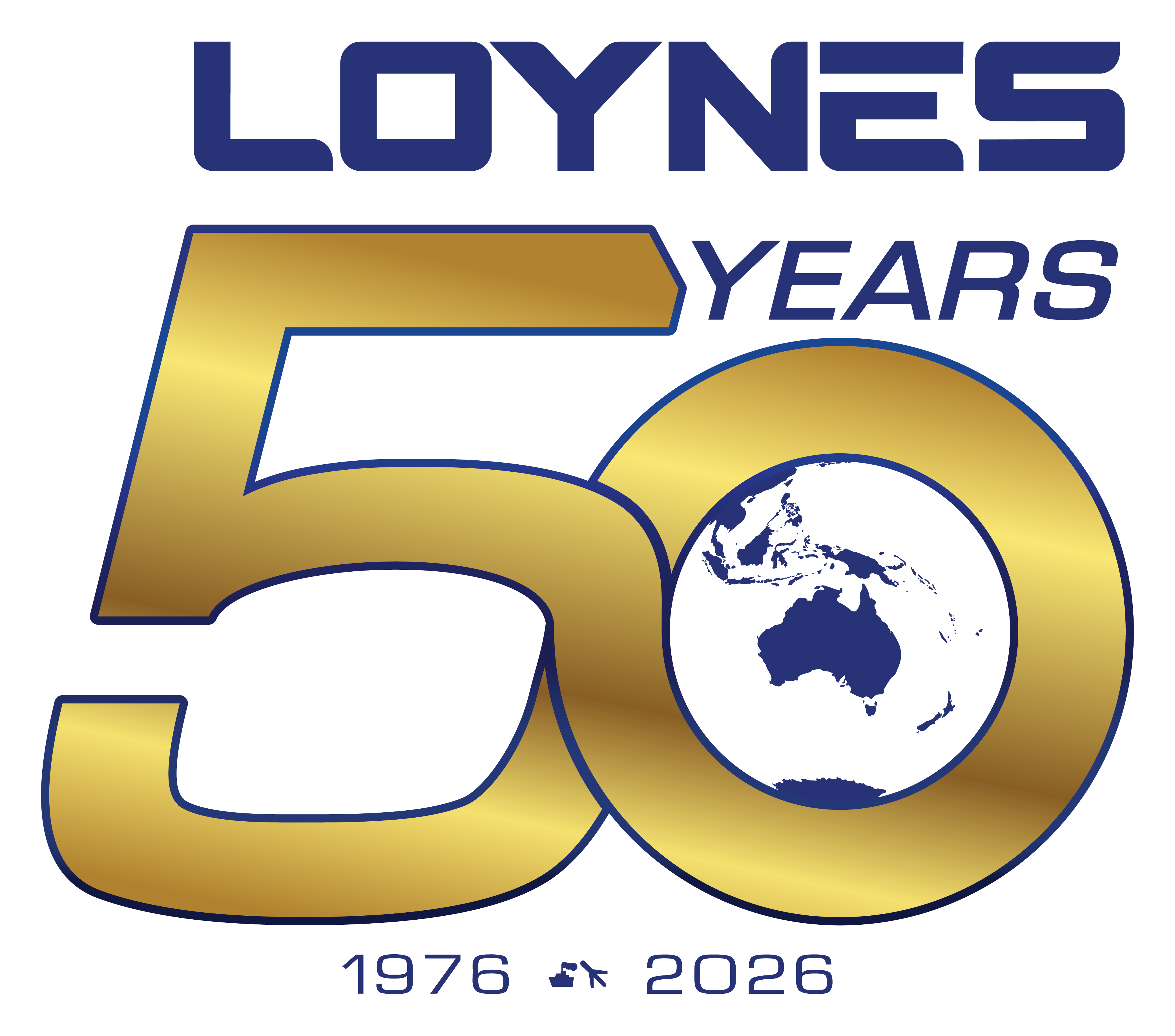 Loynes' 50th Logo